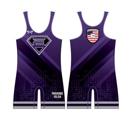 Elite Athletic Club Purple Custom Singlet