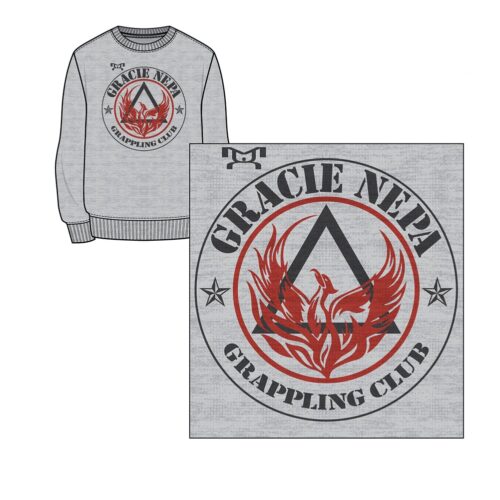 Gracie NEPA Sublimated Grey Crewneck