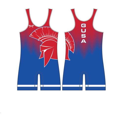 Ground Up Wrestling Custom Red Knight Men's Singlet