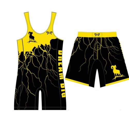 Dream Big Wrestling Club Singlet and Fight Shorts Combo