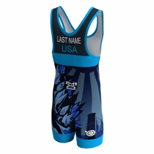 Godzilla Blue Men's Singlet (Pre-Order) - Image 2