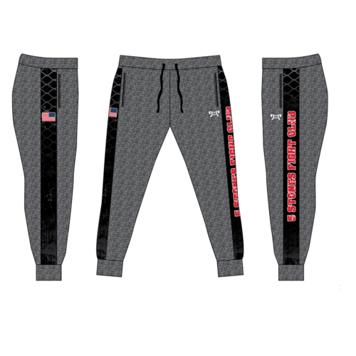 5 Stones Fight Club Custom Joggers  (Heather fabric may vary in color & texture)