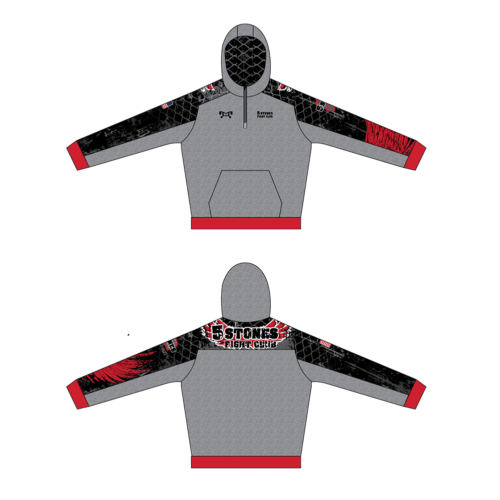 5 Stones Fight Club Custom Quarter Zip Hoodie