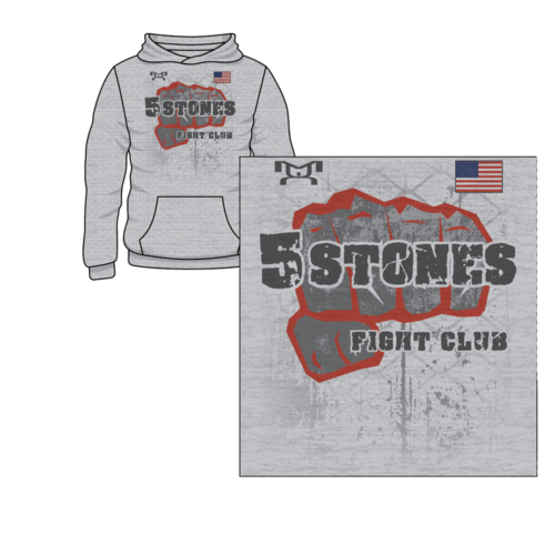 5 Stones Fight Club Custom Sublimated Decal Hoodie