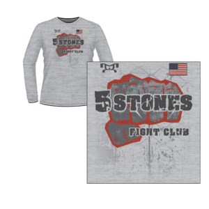 5 Stones Fight Club Boxing Custom Sublimated Long Sleeve