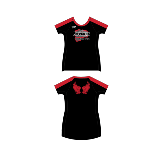 5 Stones Fight Club Womens Short Sleeve Compression Shirt