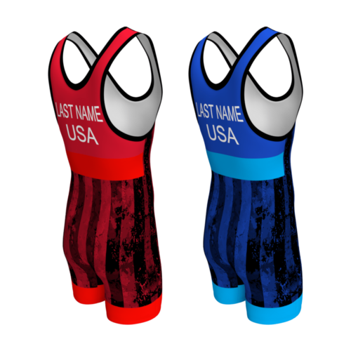 Distressed Flag Freestyle Singlet Combo - Image 2