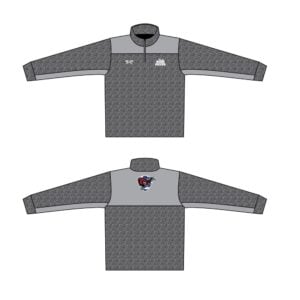 Dunmore HS Girl Soccer Custom Silver Heathered Quarter Zip