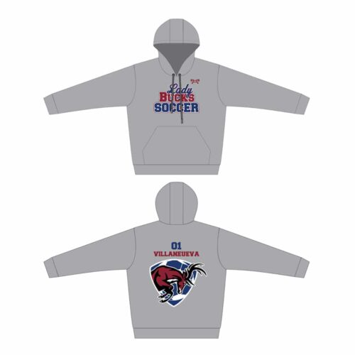 Dunmore HS Girl Soccer Silver Sublimated Hoodie