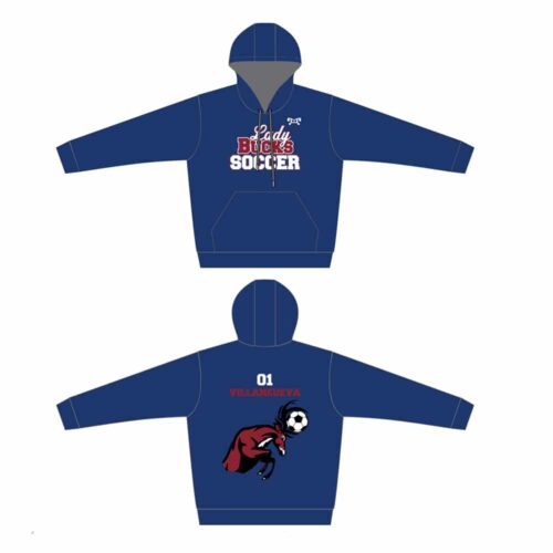 Dunmore HS Girl Soccer Blue Sublimated Hoodie