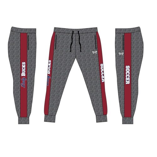 Dunmore HS Girl Soccer Custom Silver Joggers