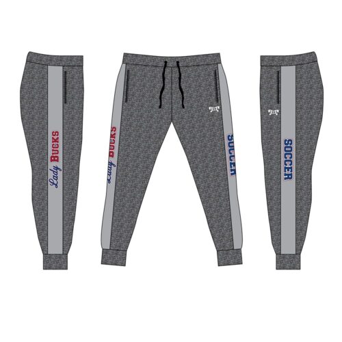 Dunmore HS Girl Soccer Custom Silver Joggers