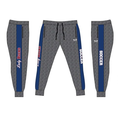 Dunmore HS Girl Soccer Custom Blue Joggers   (Heathered fabric may vary in color & texture)