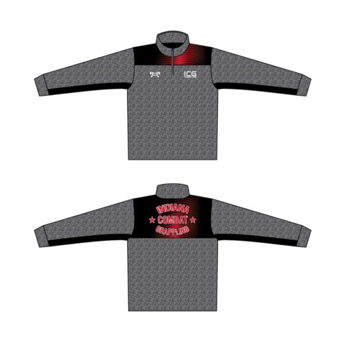 Indiana Combat Grappling Custom Heathered Quarter Zip