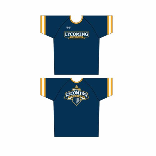 Lycoming College Custom Navy Wrestling Dri-Fit T-Shirt