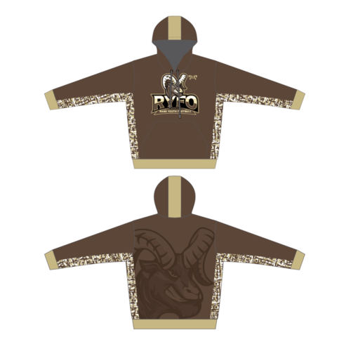 RYFO Sublimated Brown Hoodie