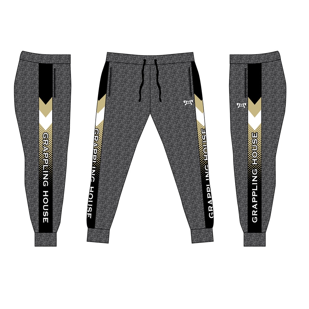 Grappling House Wrestling Club Custom Joggers Heather fabric may