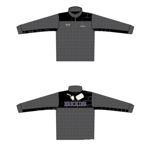 Hobart Wrestling  Custom Heathered Quarter Zip  (Heathered fabric may vary in color & texture)