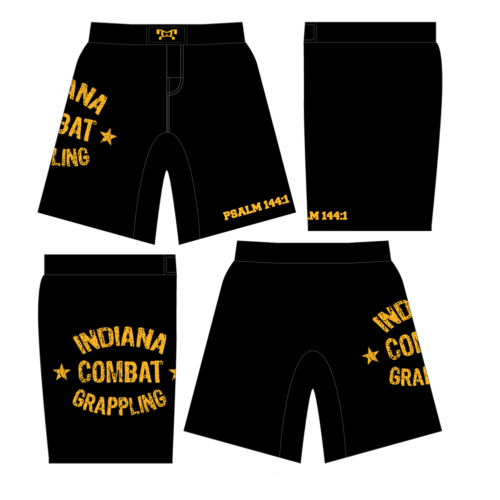 Indiana Combat Grappling Yellow Fight Shorts