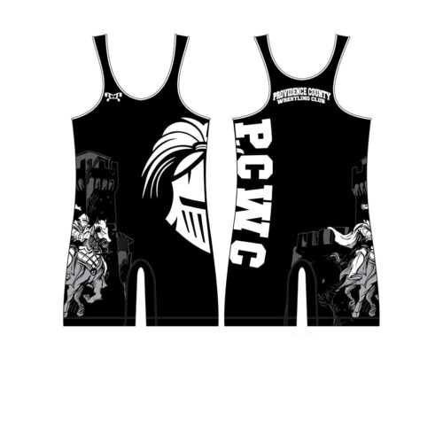 Providence County Wrestling Club Men's Black Custom Singlet