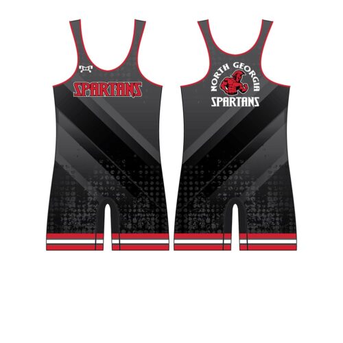 North Georgia Youth Wrestling Grey Men's Custom Singlet