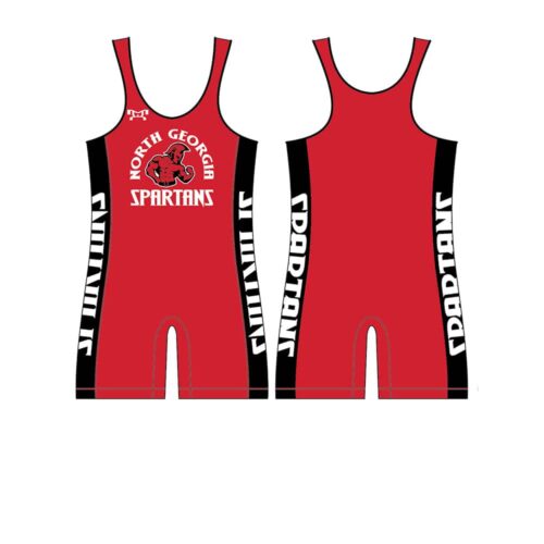 North Georgia Youth Wrestling Red Men's Custom Singlet