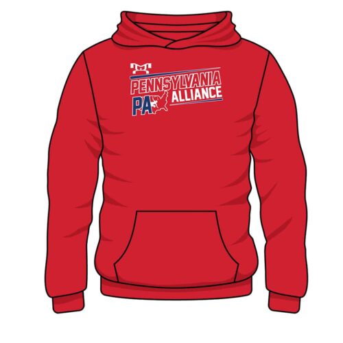 PA Alliance Custom Red Hoodie