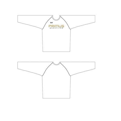 Primus Wrestling Custom Wrestling Sublimated White Long Sleeve Dri-Fit