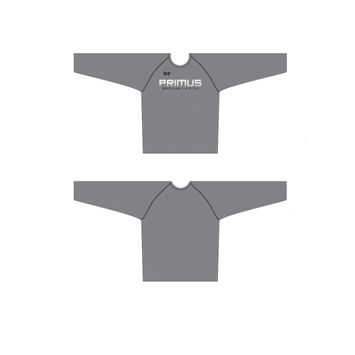 Primus Custom BJJ  Sublimated Grey Long Sleeve Dri-Fit
