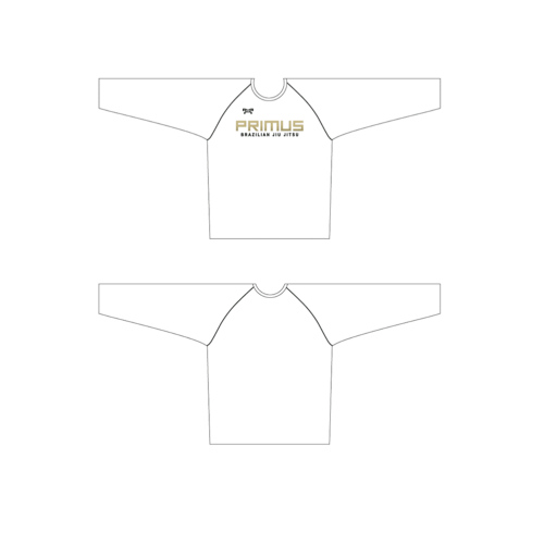 Primus Custom BJJ Sublimated White Long Sleeve Dri-Fit