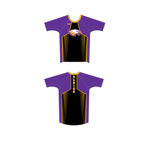 Purple Eagles Wrestling Academy Men's Purple & Black Compression Shirt