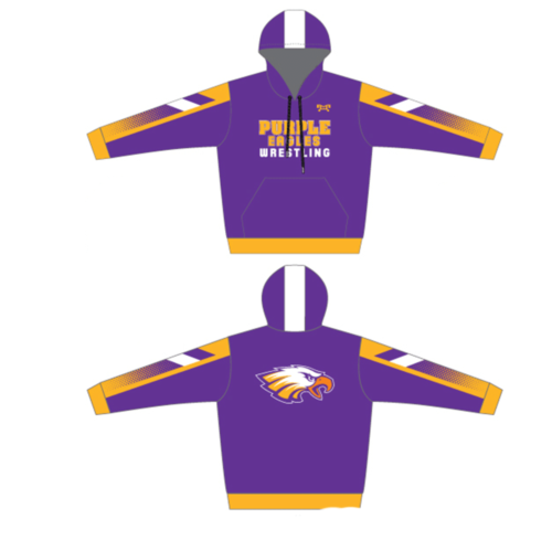 Purple Eagles Wrestling Academy Sublimated Hoodie