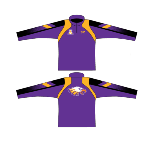 Purple Eagles Wrestling Academy Purple Custom Quarter Zip