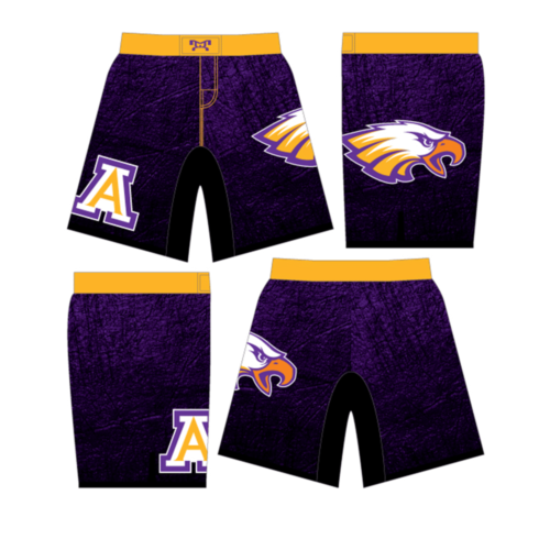 Purple Eagles Wrestling Academy Custom Fight Shorts