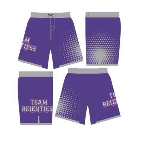 Team Relentless Purple Custom Fight Shorts