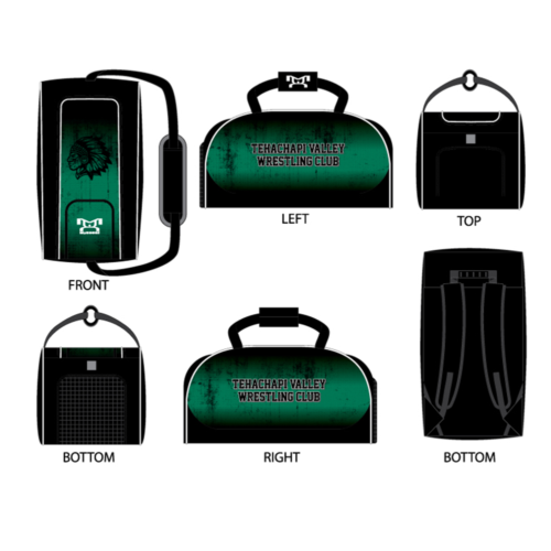 Tehachapi Valley Wrestling Club Custom Conversion Duffel Bag