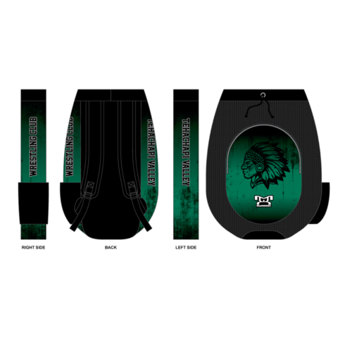 Tehachapi Valley Wrestling Club Sublimated Custom Gear Bag