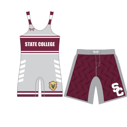 State College Elementary Singlet and Fight shorts Combo