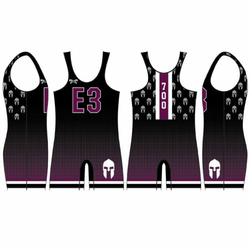 E3 WRESTLING Men's RED Singlet