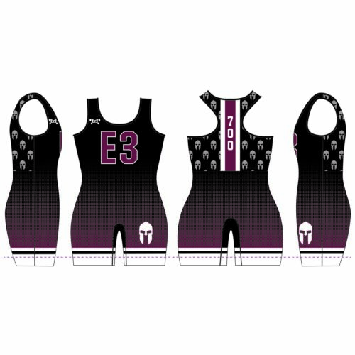 E3 WRESTLING Women'S RED Singlet
