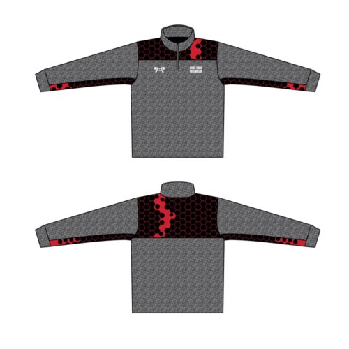 Hornet Swarm Wrestling Club Custom Heathered Quarter Zip  (Heathered fabric may vary in color & texture)