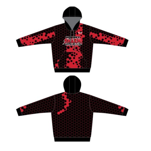 Hornet Swarm Wrestling Club Custom Sublimated Hoodie