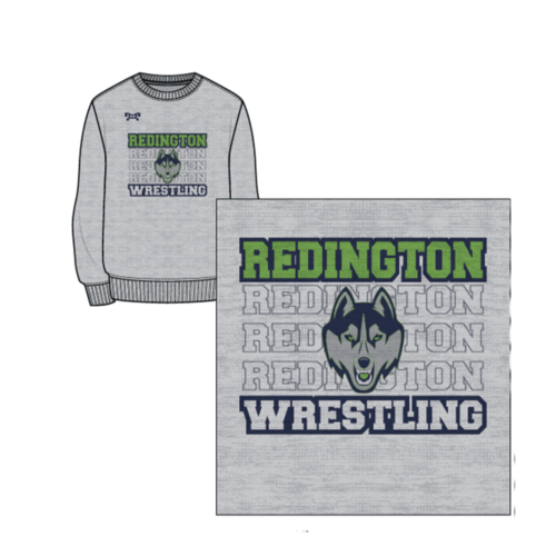 Redington Jr/Sr HS Sublimated Grey Crewneck