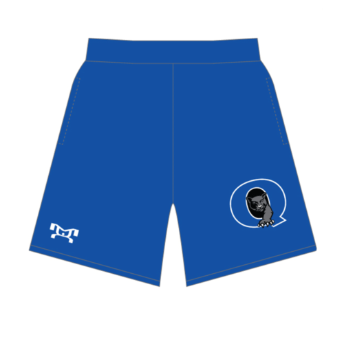 Quakertown Youth Wrestling Club Custom Blue Mesh Shorts