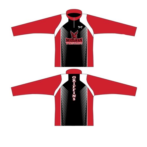 Sullivan County Wrestling Custom Red & Black Quarter Zip