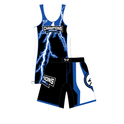 Champions Wrestling Men's Singlet & Fight Shorts Combo