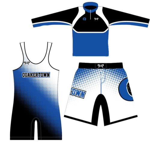 Quakertown Youth Wrestling Club Men's Singlet/Fight Shorts/QZ Combo