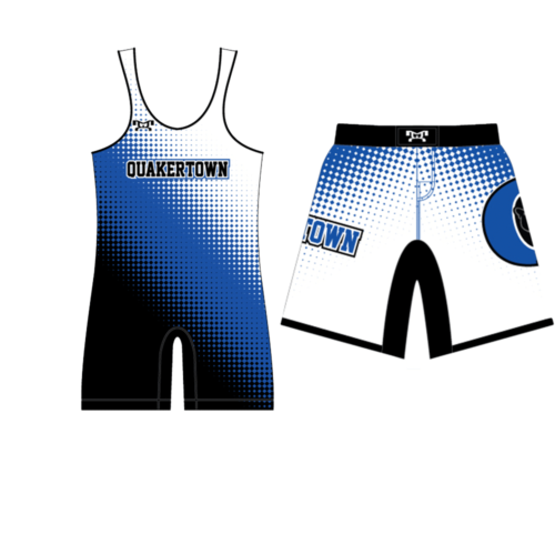 Quakertown Youth Wrestling Club Men's Singlet & Fight Shorts Combo