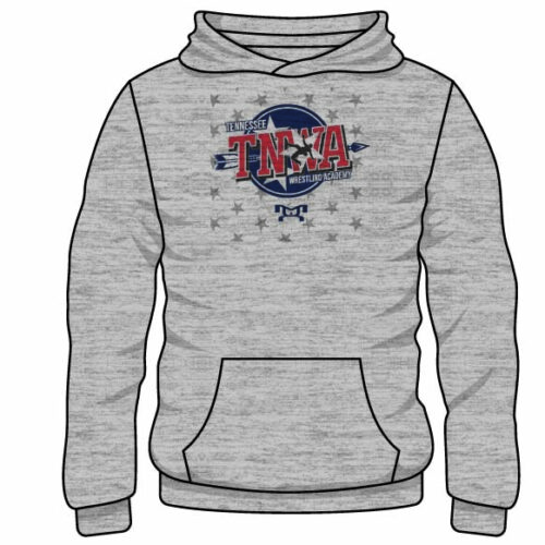 TNWA Custom Sublimated Decal Grey Hoodie