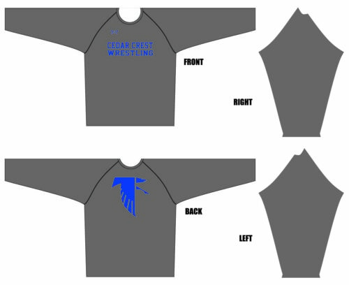 Cedar Crest Grey Long Sleeve Dri-Fit